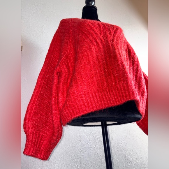Free People Red Crew Neck Sweater - Picture 14 of 15